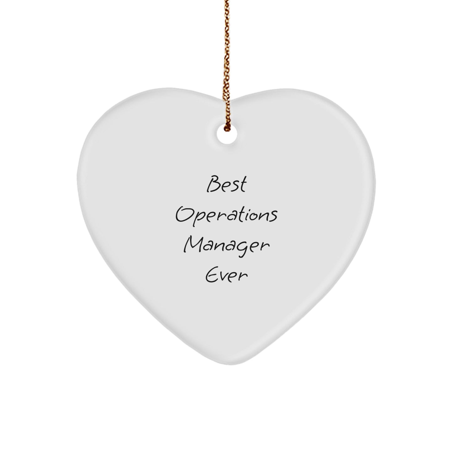 Favorite Operations Manager Heart Ornament for Kids Christmas Gift - Image 1