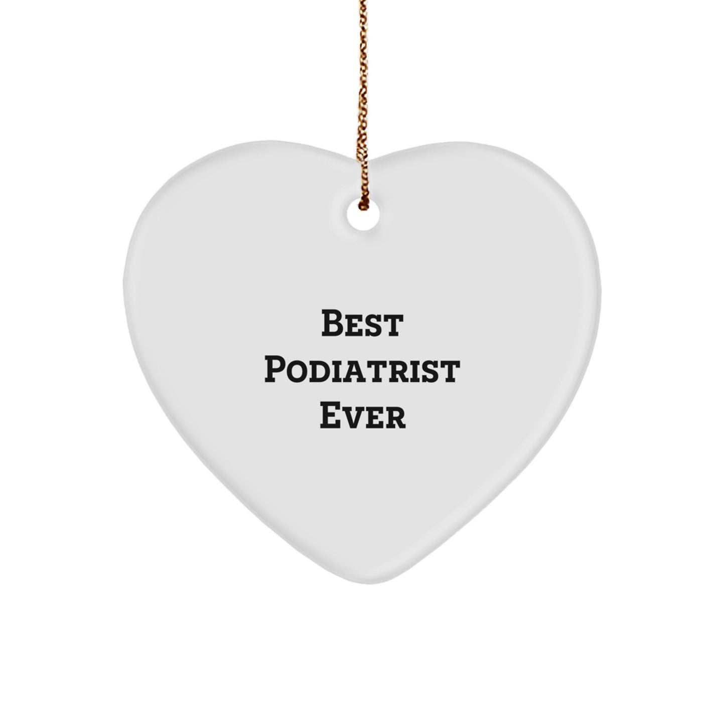 Podiatrist Heart Ornament Idea for Coworkers Christmas Holiday Gift - Image 1