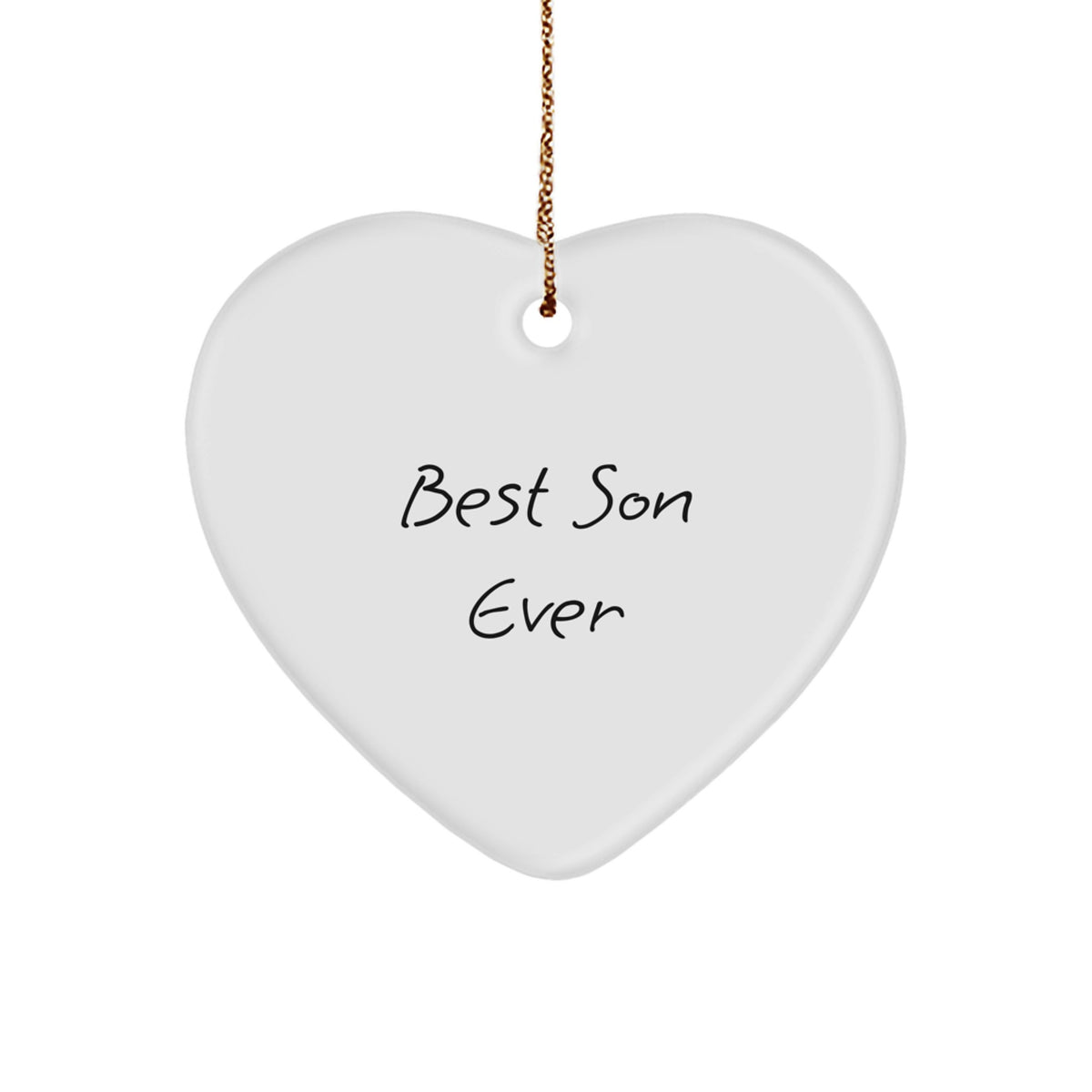 Son Keepsake Christmas Ornament for Him – Best Son Ever Gift, Durable - Image 1