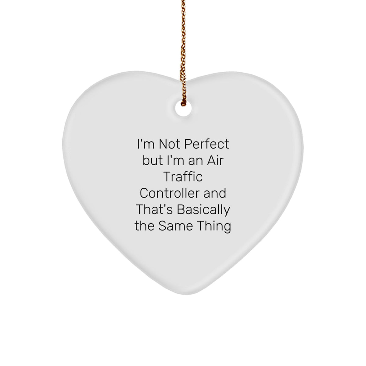 Funny Novelty Air Traffic Controller Christmas Ornament for Friends Gift - Image 1