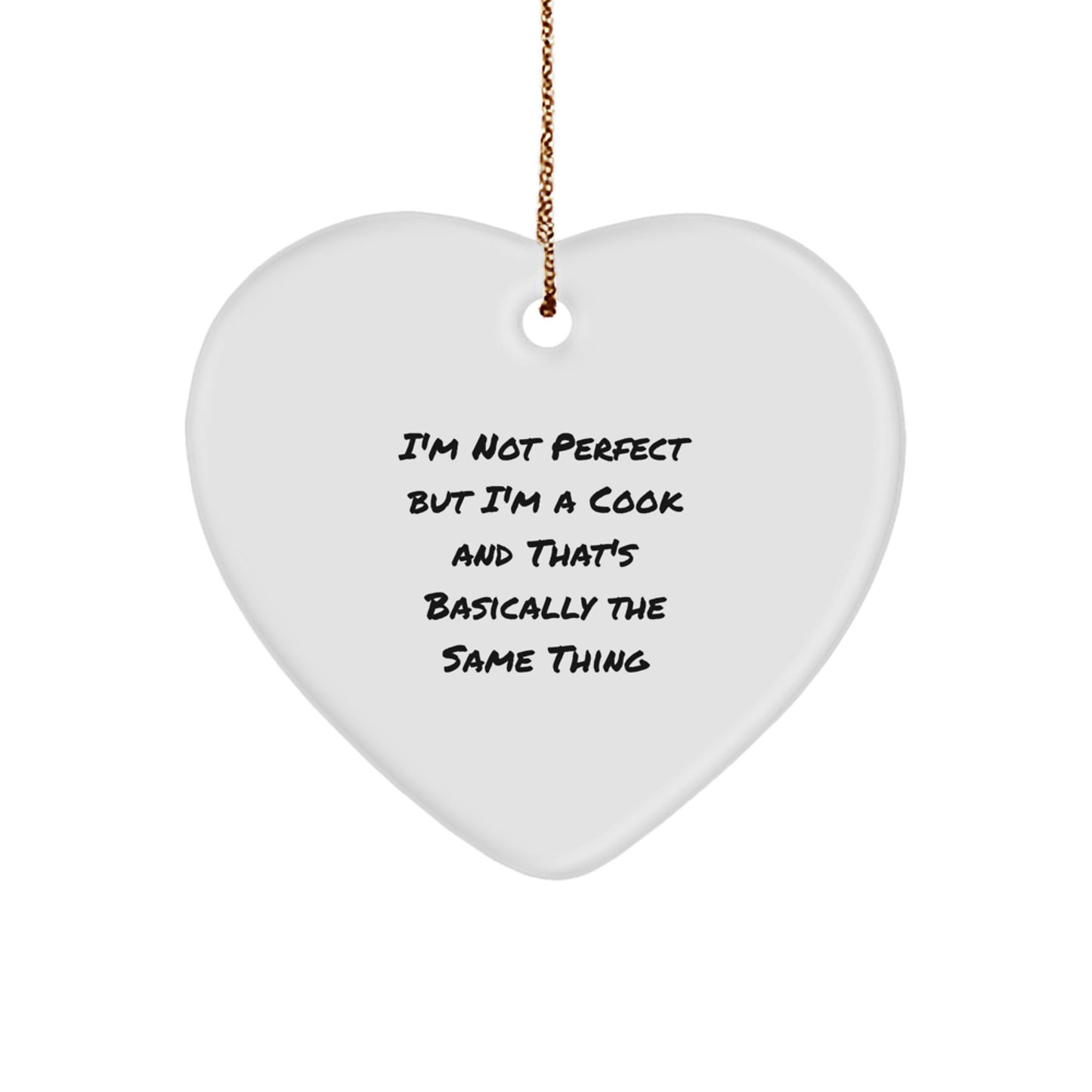 Favorite Cook Heart Ornament Christmas Gift for Kids - Image 1