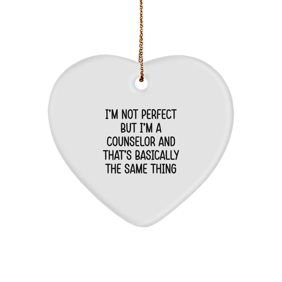Counselor Keepsake Heartfelt Special Christmas Ornament for Him Gift - Image 1