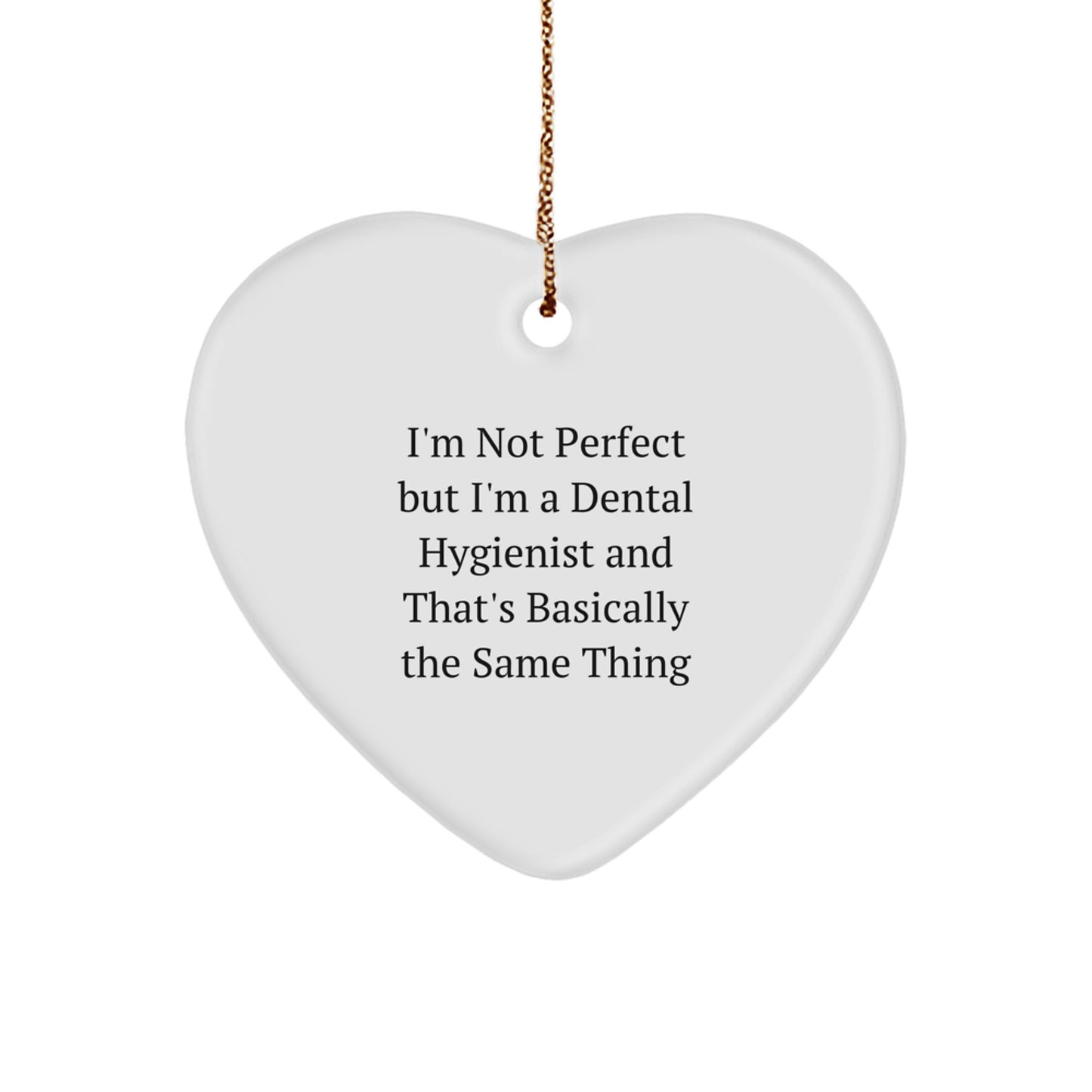 Dental Hygienist Heart Ornament Coworkers Surprise Christmas Gift - Image 1