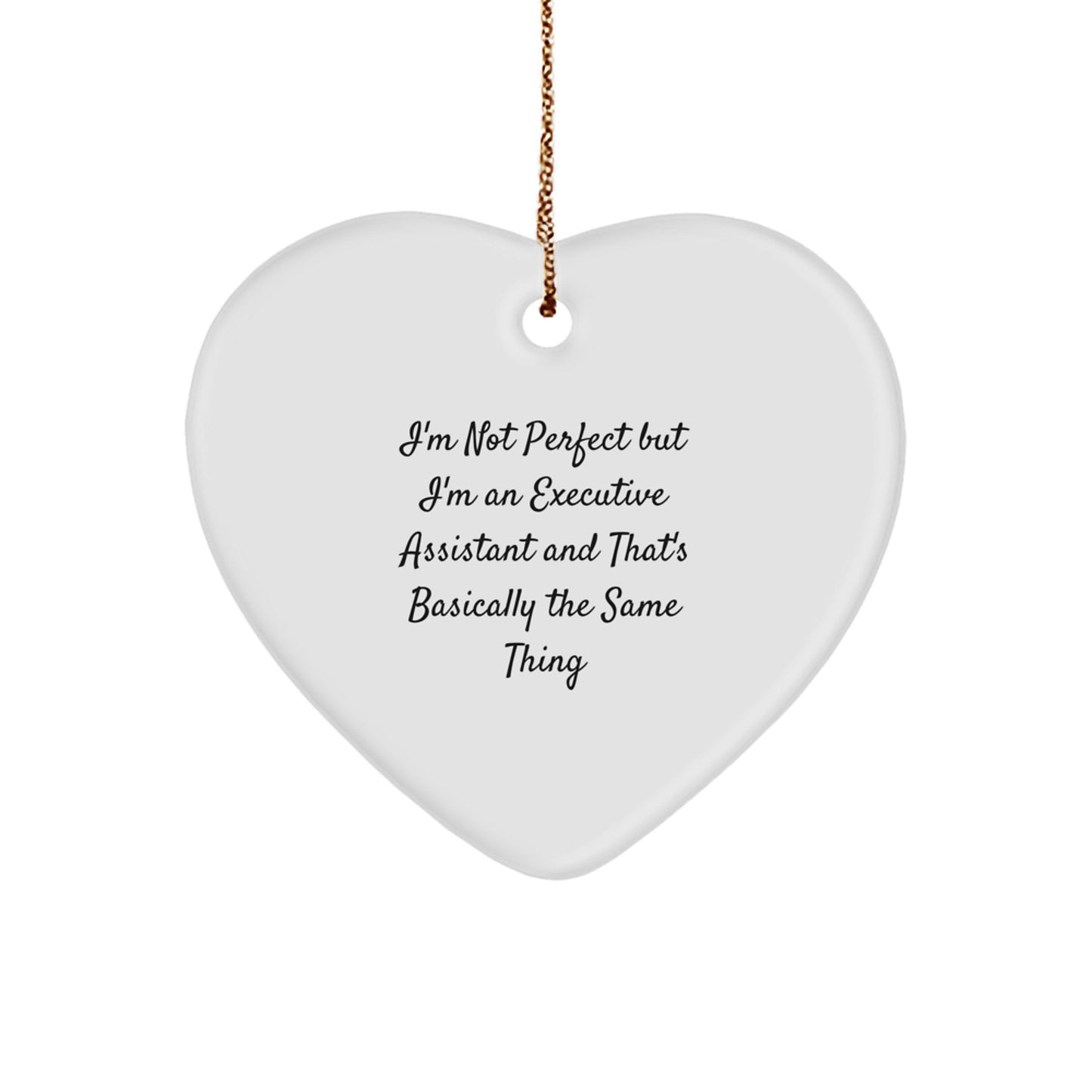 Christmas Gift Surprise Executive Assistant Heart Ornament for Teens - Image 1