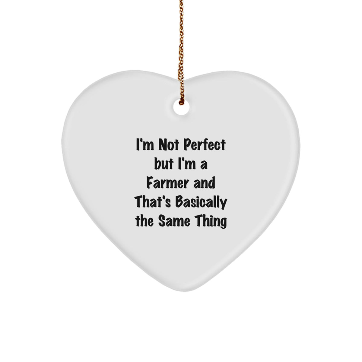 Farmer Christmas Ornament Humorous Unique Idea Gift for Coworkers - Image 1