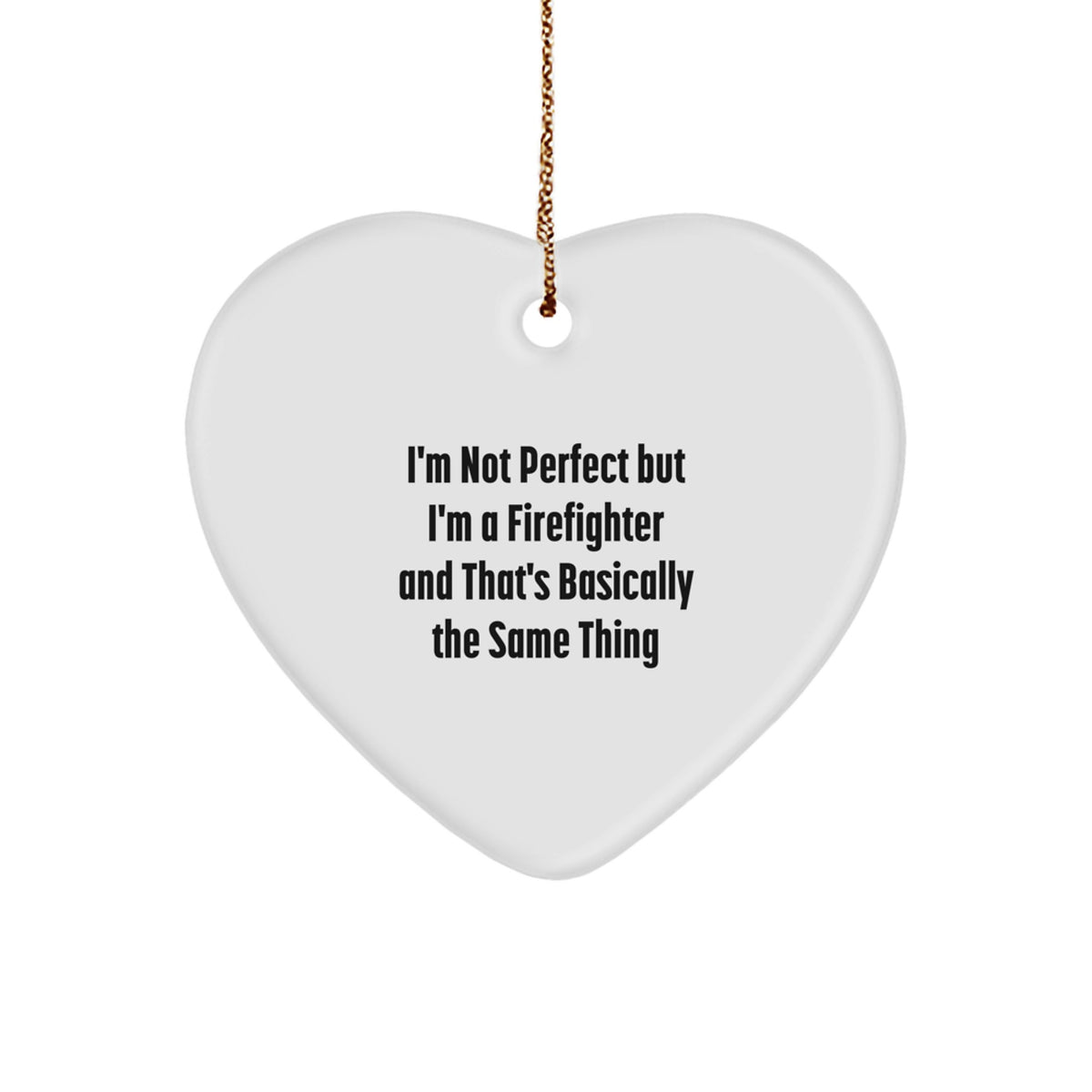 Firefighter Keepsake Christmas Ornament for Him Gift - Image 1