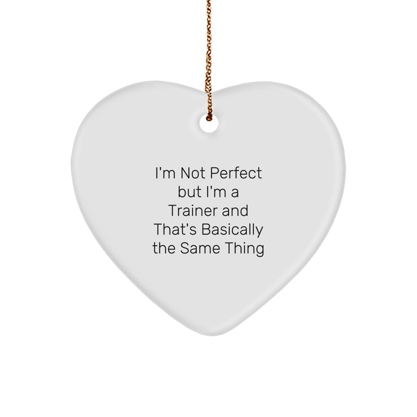 Trainer Favorite Heart Ornament Christmas Gift for Kids - Image 1