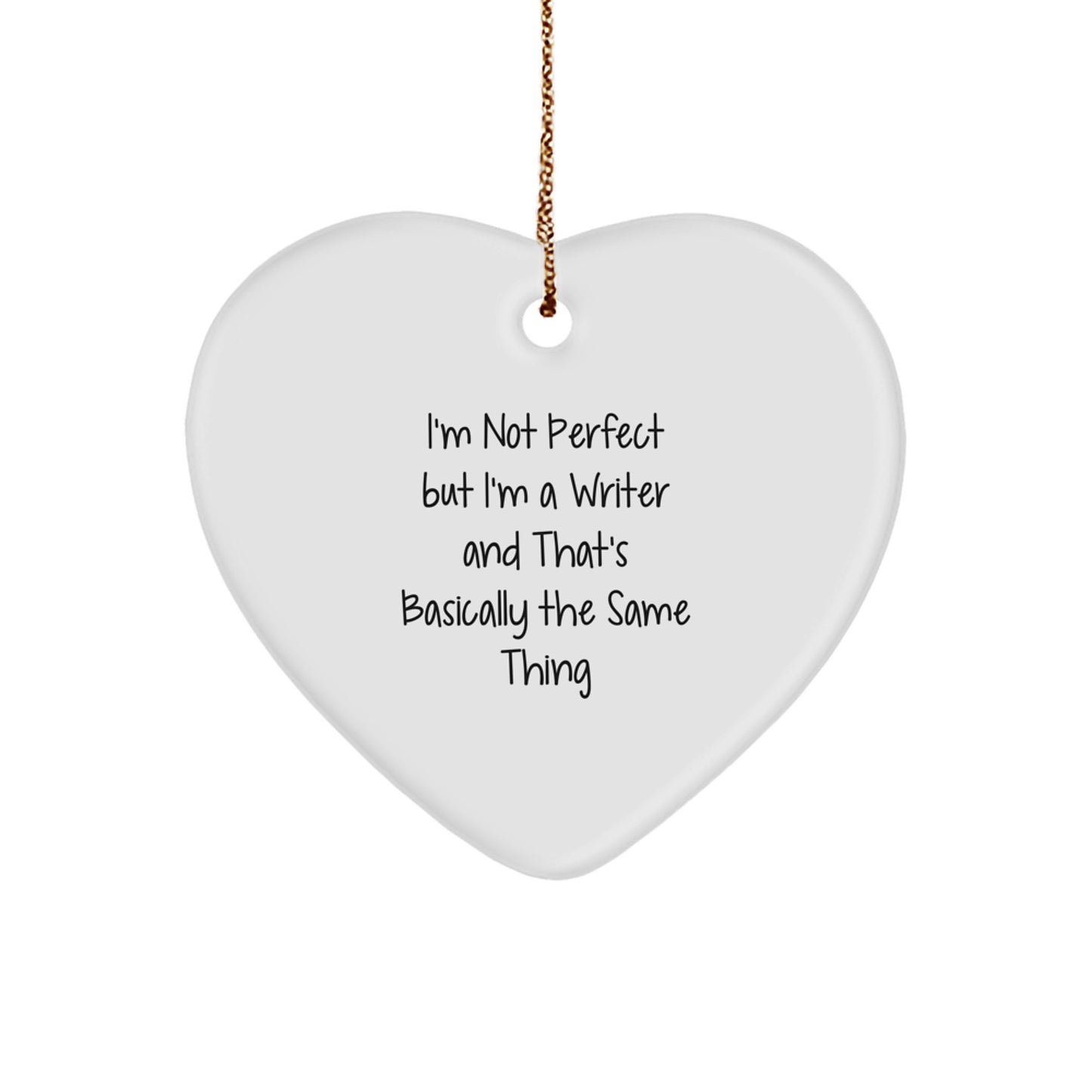 Witty Writer Christmas Ornament Gift for Friends - Image 1