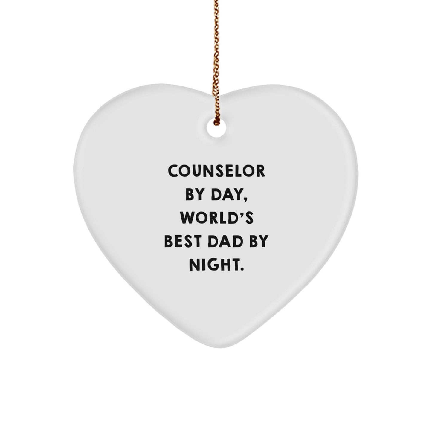 Christmas Gift for Teens Surprise Counselor Heart Ornament - Image 1