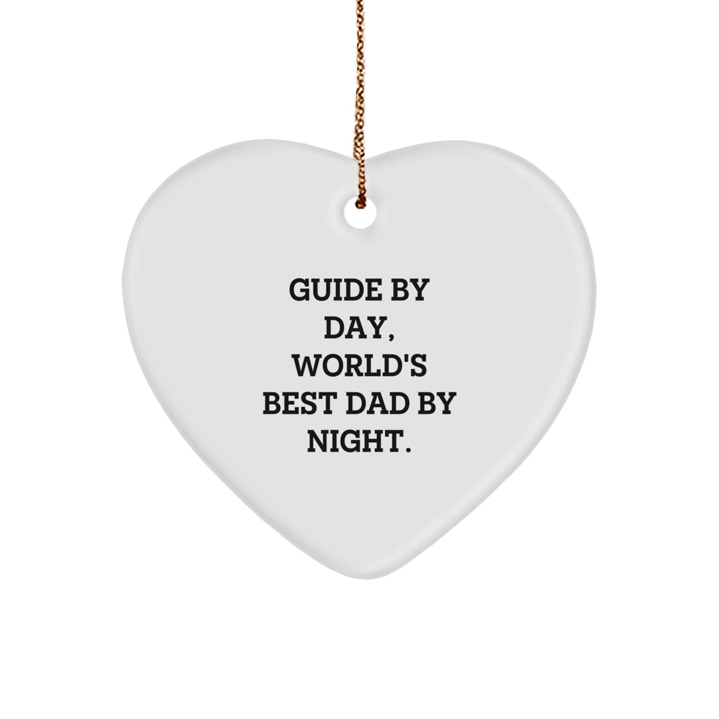 Ultimate Guide Heart Ornament Keepsake for Him Christmas Gift - Image 1
