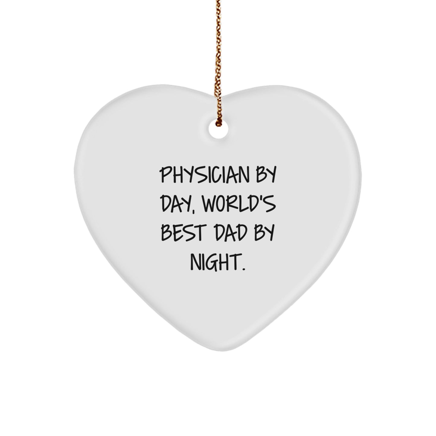 Favorite Physician Heart Christmas Ornament for Kids Keepsake Gift - Image 1