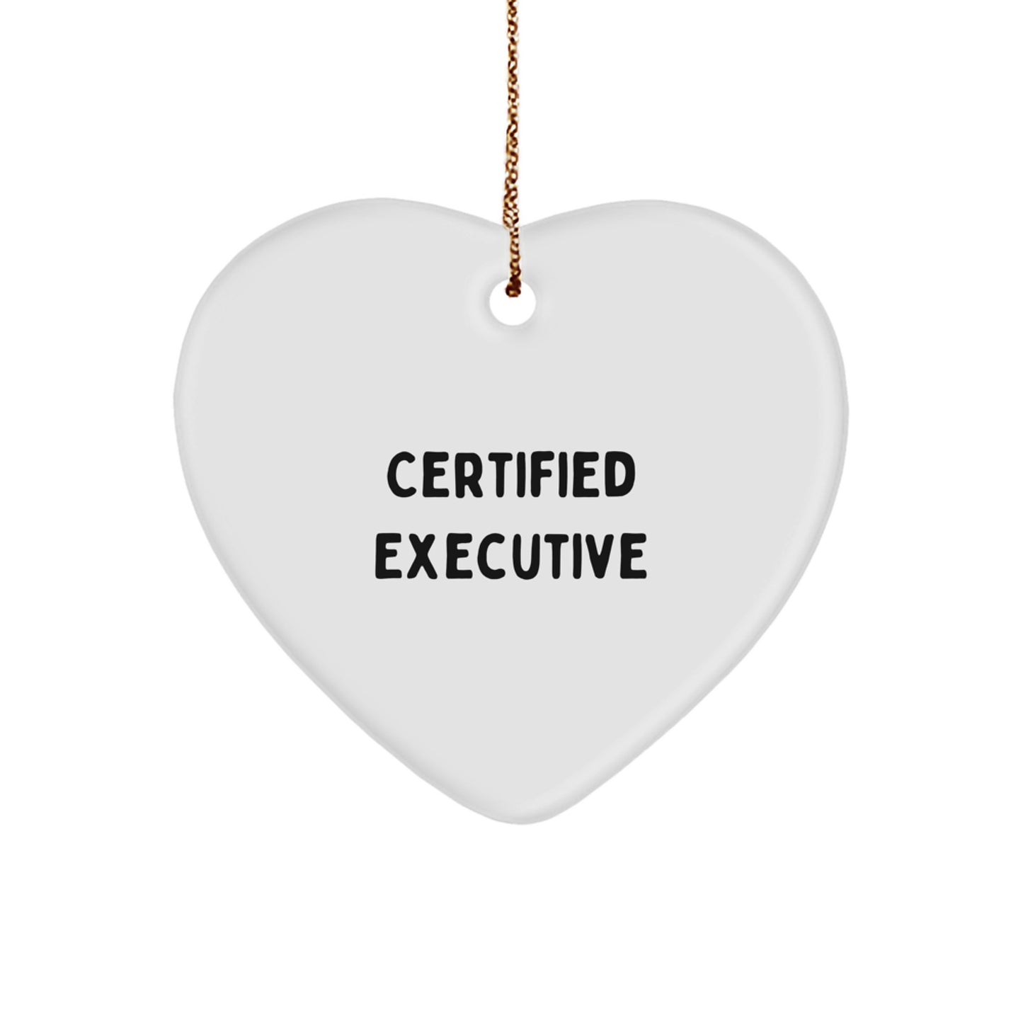 Funny Executive Gifts from Friends Unique Heart Ornament for Christmas Unique Gifts for Executive Men - Image 1