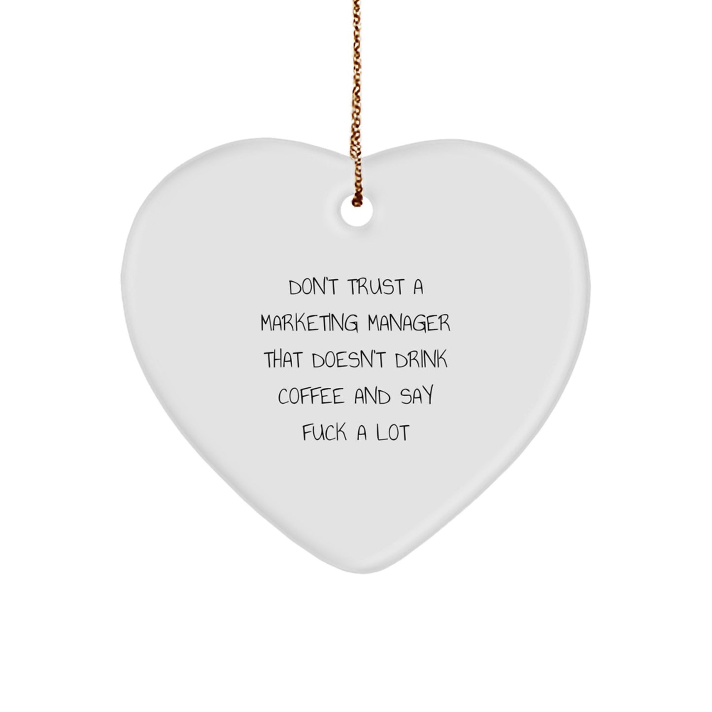 Collectible Christmas Ornament Gift for Neighbors Marketing Manager - Image 1