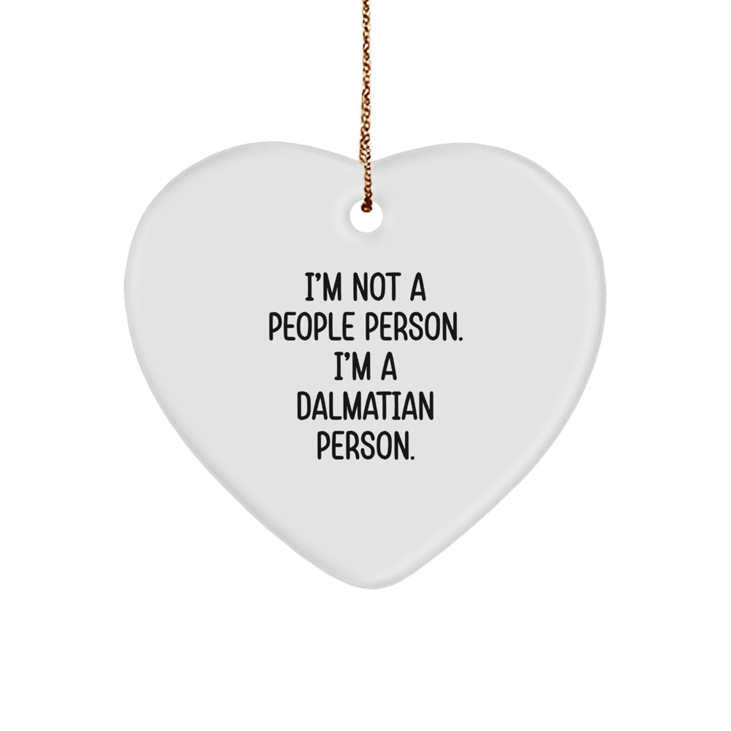 Funny Dalmatian Dog Heart Ornament Gifts for Dalmatian Dog Lovers - Gifts from Friends and Family for Christmas Unique Gifts - Image 1