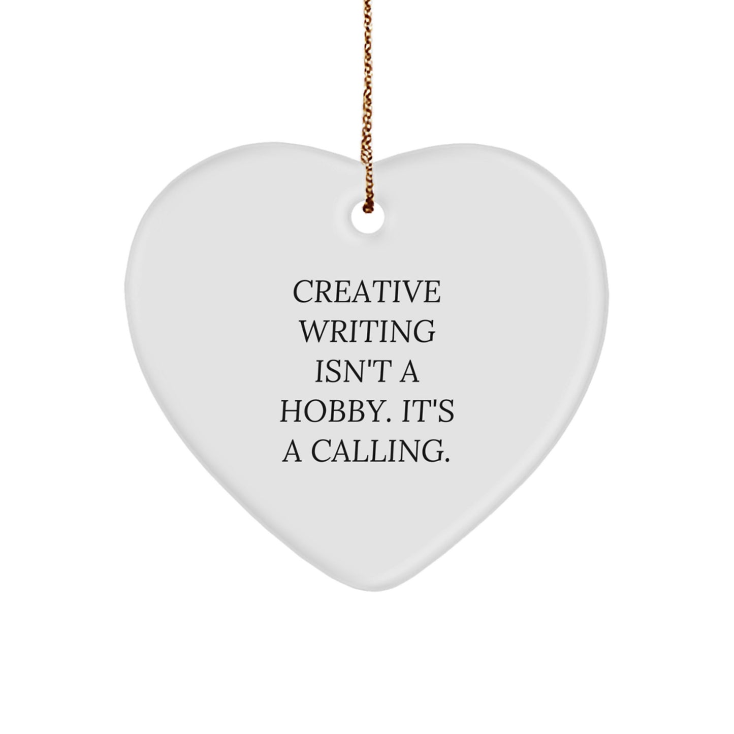 Creative Writing Inspirational Heart Ornament Gifts from Friends for Men and Women at Christmas - Image 1