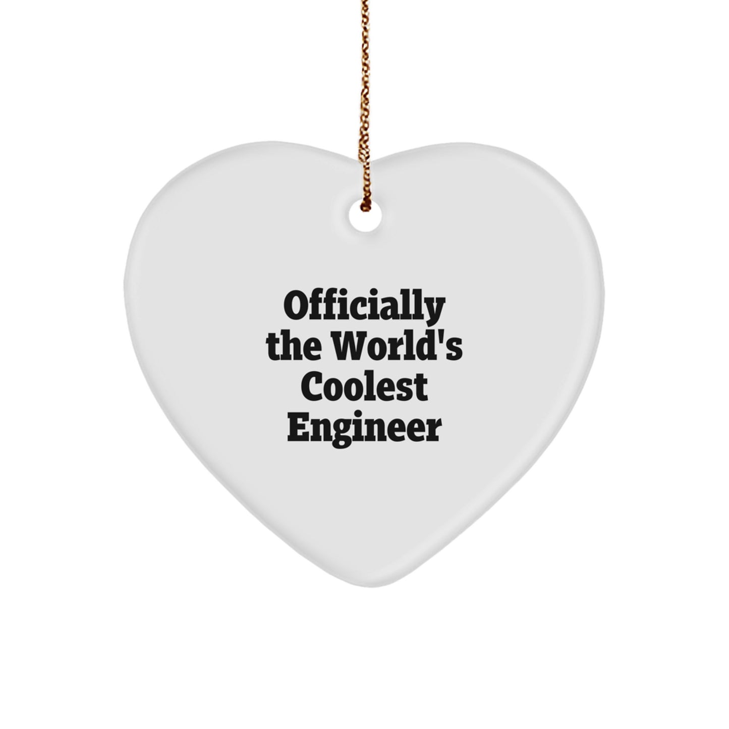 Funny Engineer Heart Ornament Gifts from Friends for Christmas Unique Presents - Image 1