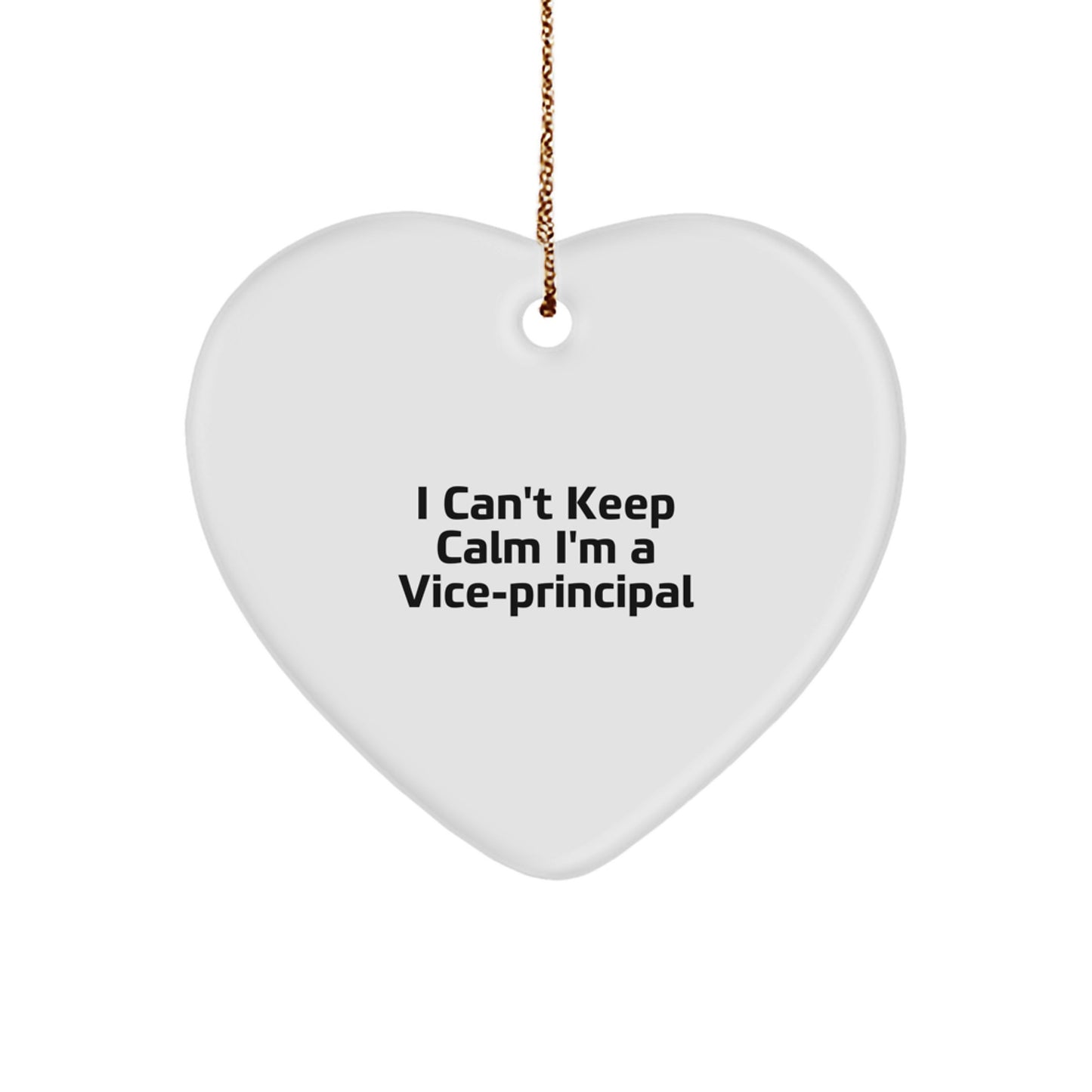 Funny Vice-principal Heart Ornament Gifts from Friends and Family for Men and Women, Heartfelt I'm A Vice-principal Christmas Unique Decorations - Image 1