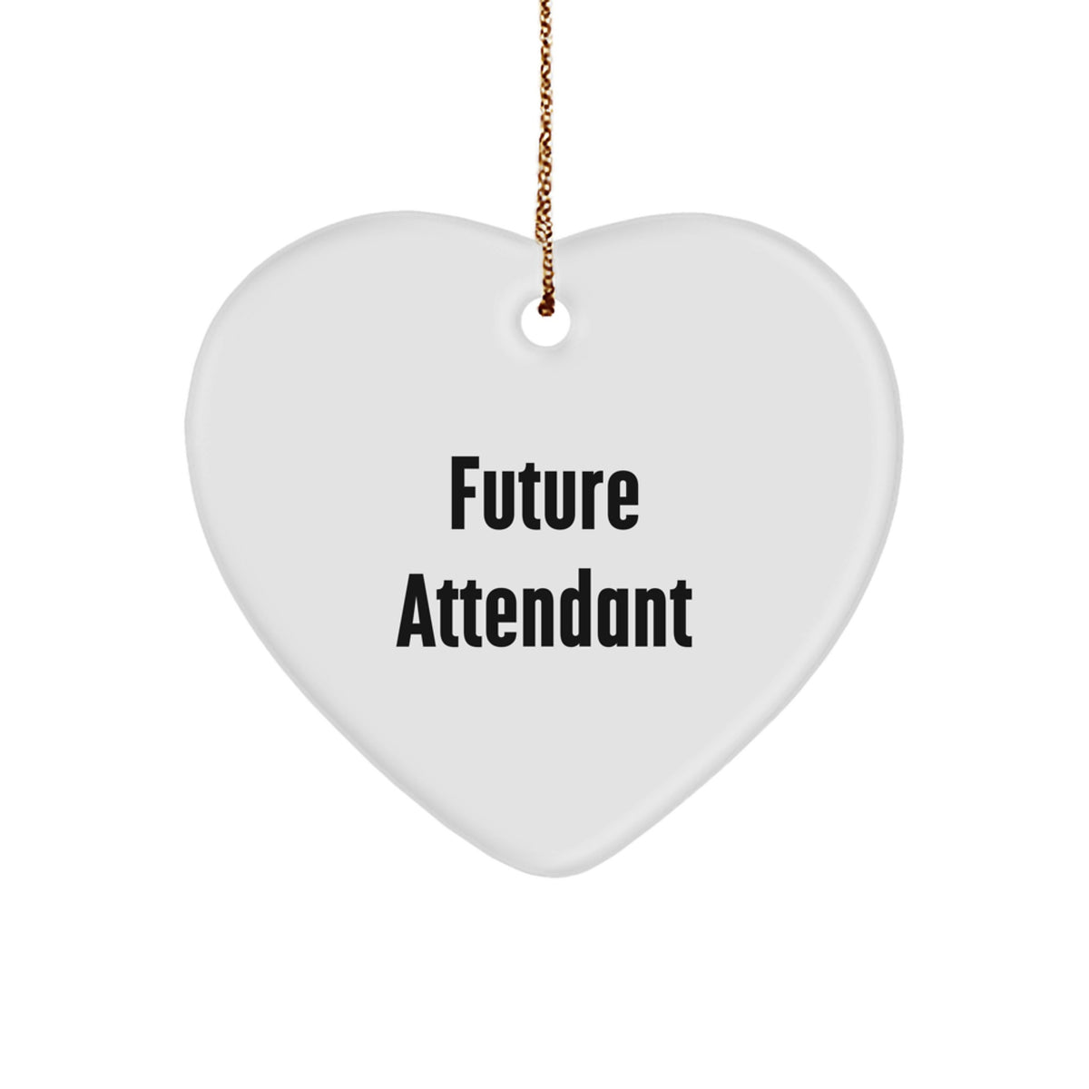 Attendant Heart Ornament for Him Keepsake Christmas Unique Gift Future - Image 1