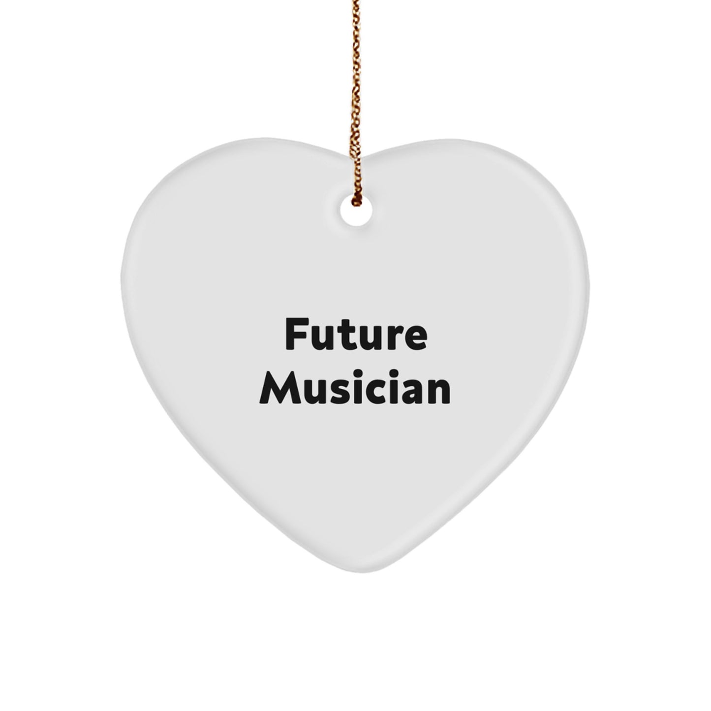 Funny Future Musician Heart Ornament Gifts from Family for Musician Friends on Christmas Unique Gifts - Image 1