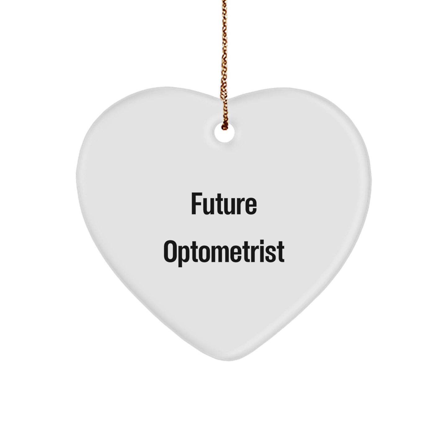 Funny Optometrist Gifts from Friends, Heart Ornament for Future Optometrist, Best Christmas Unique Gifts for Men - Image 1