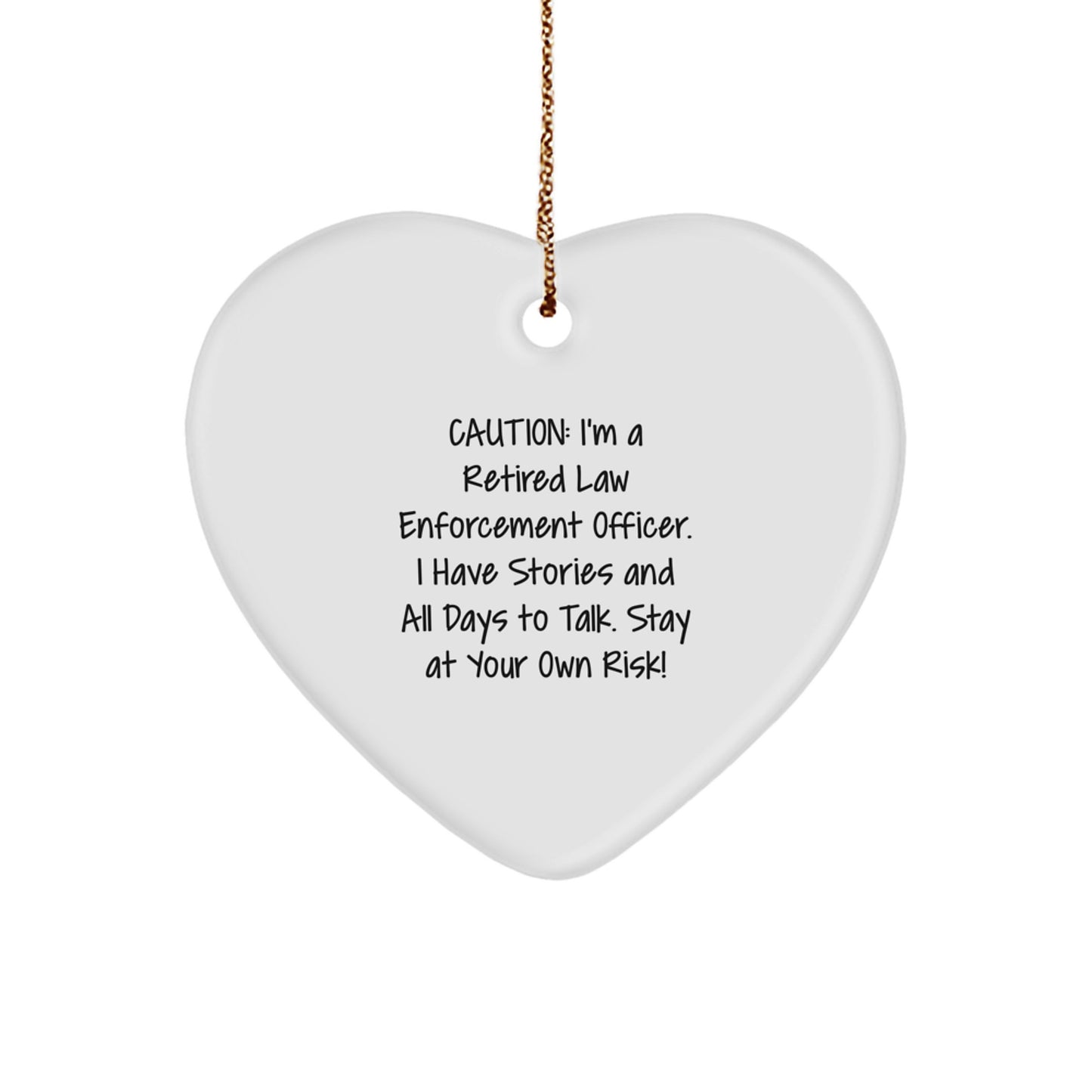 Law Enforcement Officer Keepsake Christmas Ornament for Him Gift - Image 1
