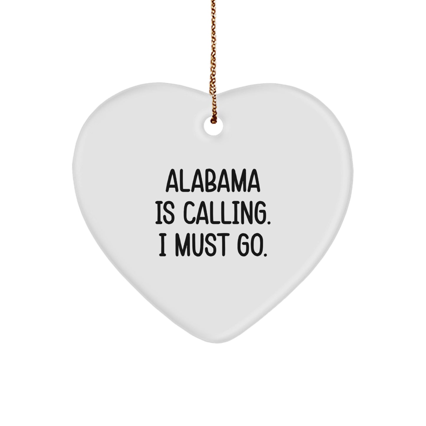 Alabama Favorite Kids Christmas Ornament Gift – Alabama Is Calling - Image 1