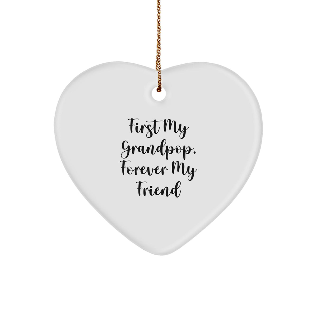 Heartwarming Grandpop Christmas Ornament for Friends Novelty Gift - Image 1