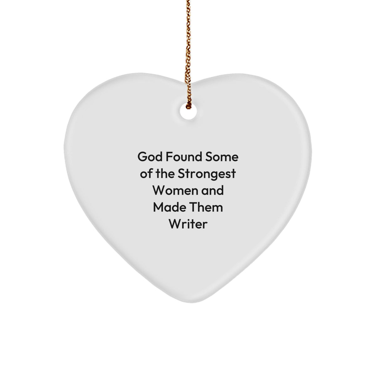 Inspiring Writer Christmas Ornament for Friends Novelty Gift - Image 1