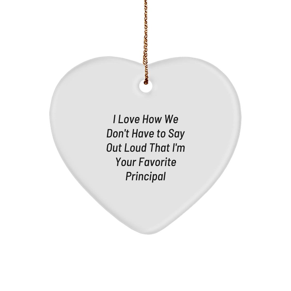 Principal Keepsake Christmas Ornament for Him Gift - Image 1