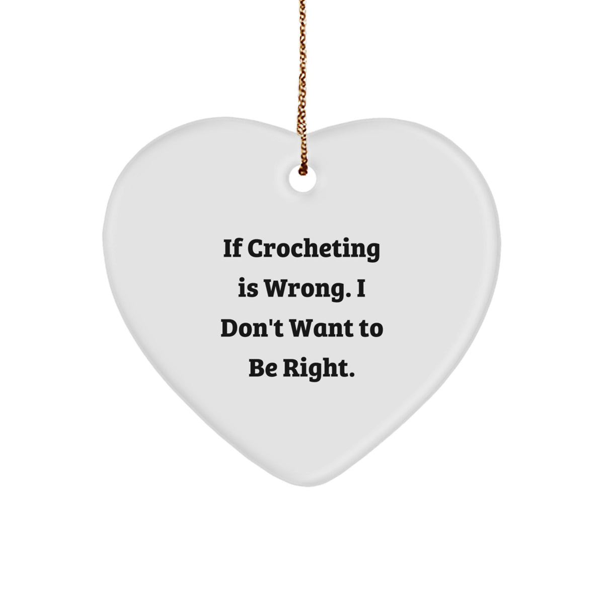 Christmas Unique Gift Crocheting Heart Ornament for Her Present Bright - Image 1
