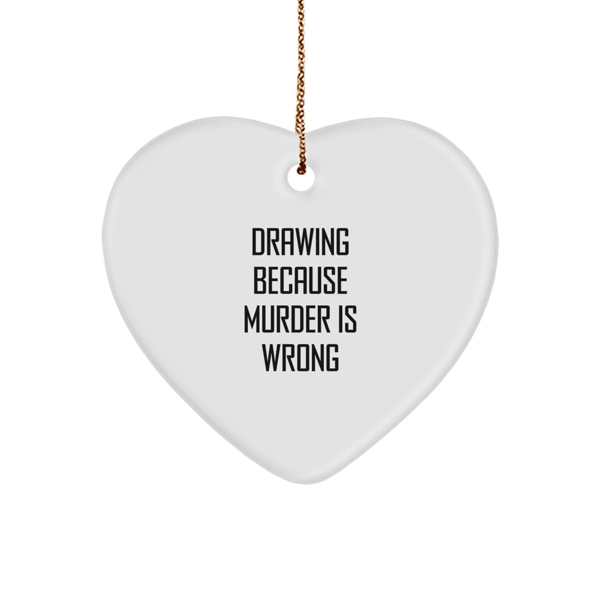 Sassy Drawing Christmas Ornament Novelty Bright Gift for Friends - Image 1