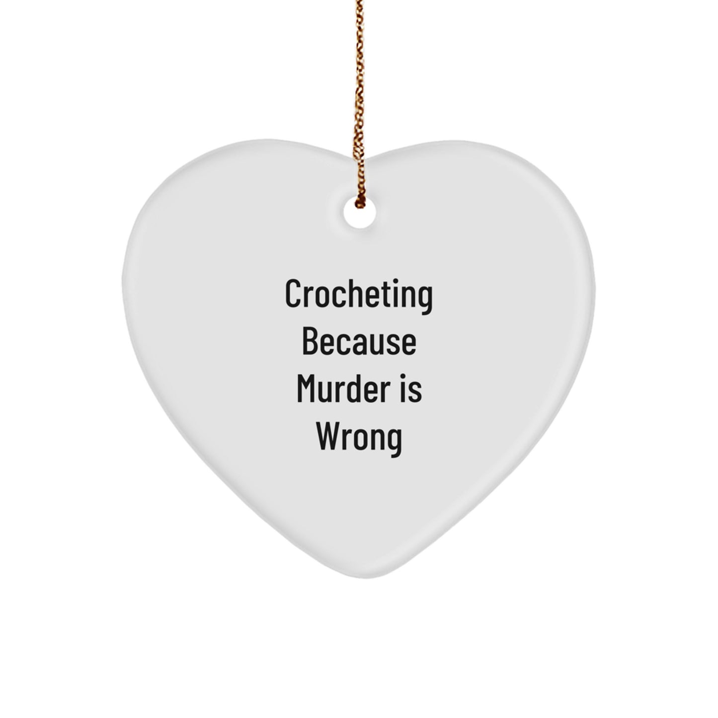 Crocheting Heart Christmas Ornament for Happy Kids Favorite Gift - Image 1