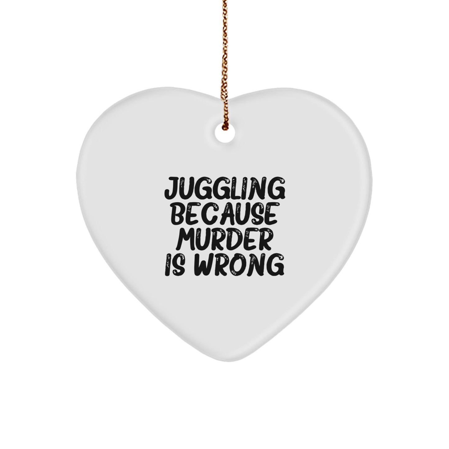 Funny Juggling Heart Ornament Gifts for Friends Men Women by Juggling Enthusiasts Gifts from Family for Christmas Unique - Image 1