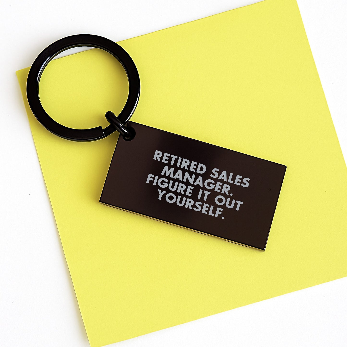 Sales Manager Keepsake Keychain for Him Birthday Gift Engraved Quote - Image 3
