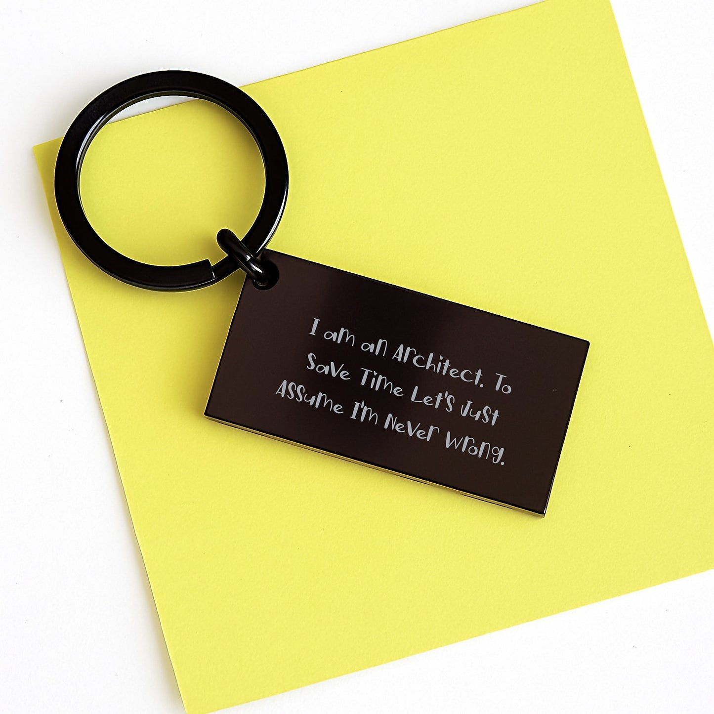 Funny Architect Keychain Gifts for Men from Friends, Perfect Christmas Unique Gifts - Image 3