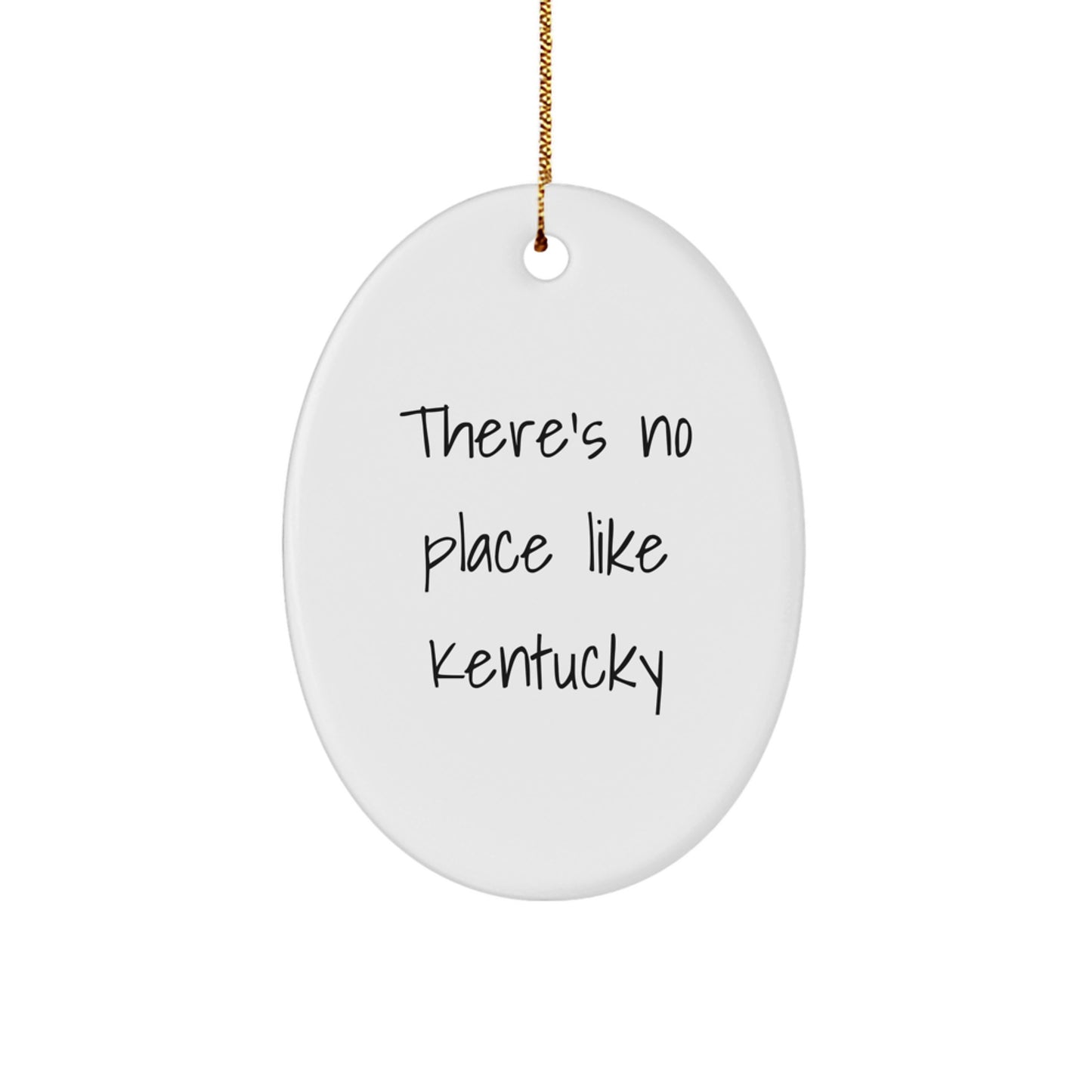 Funny Kentucky Oval Ornament Gifts from Friends and Family, Oval Shaped Decorations for Christmas Unique Gifts - Image 1