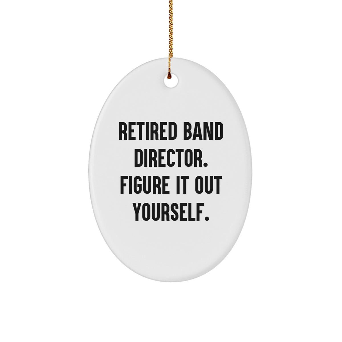 For Him Keepsake Christmas Ornament Gift – Retired Band Director - Image 1
