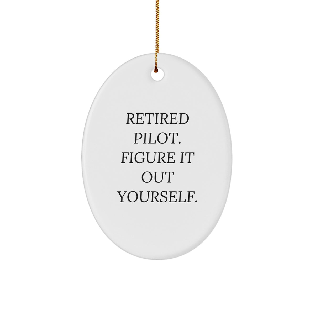 Pilot Keepsake Christmas Ornament for Him Gift Pilot It Out Yourself - Image 1