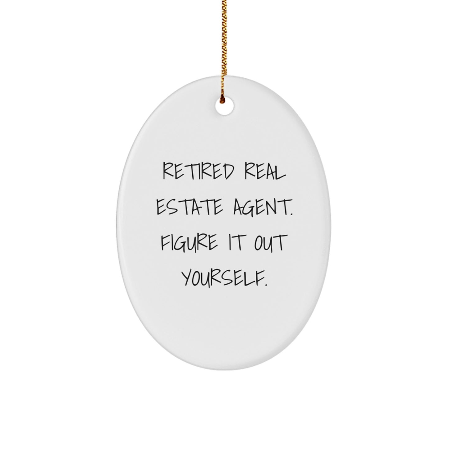 Real Estate Agent Christmas Ornament Gift Novelty Retired Estate Agent - Image 1