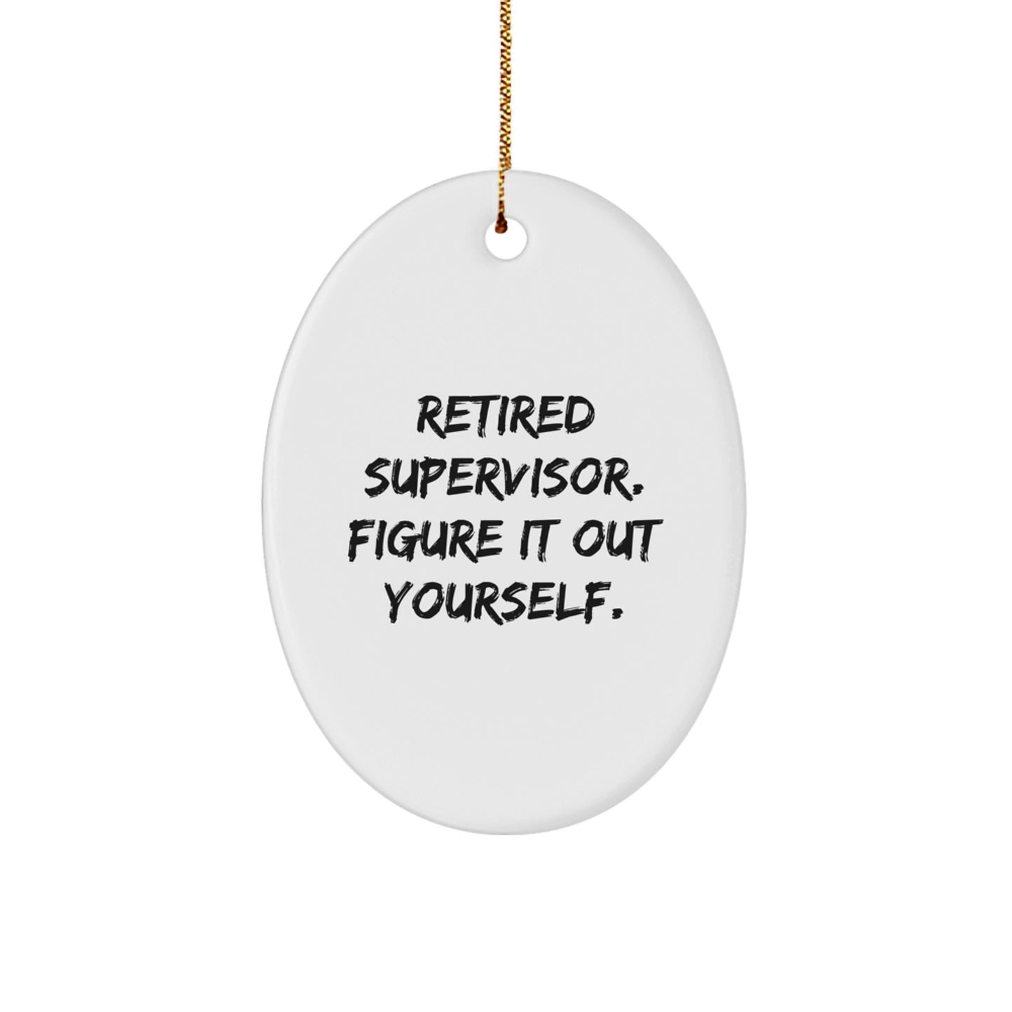 Christmas Unique Gift for Her Supervisor Retired Bright Ornament Present - Image 1