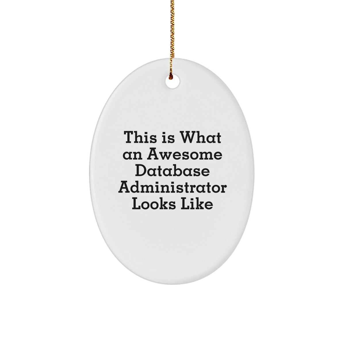 Bright Database Administrator Keepsake Christmas Ornament for Him Gift - Image 1