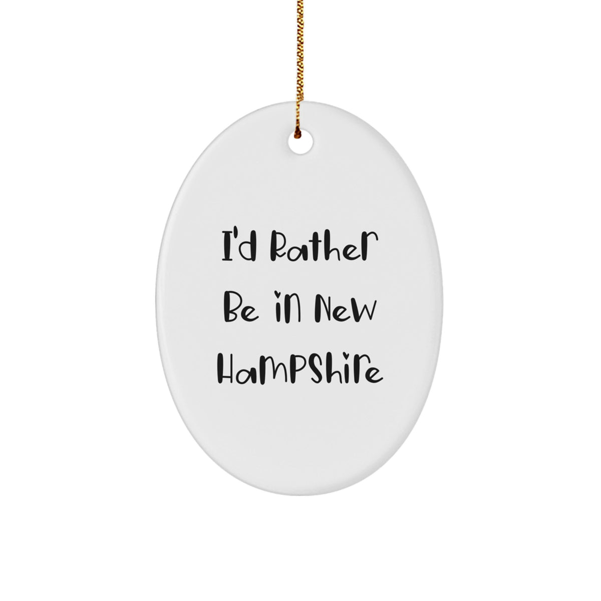 Joyful New Hampshire Christmas Ornament Bright Favorite Kids Gift - Image 1