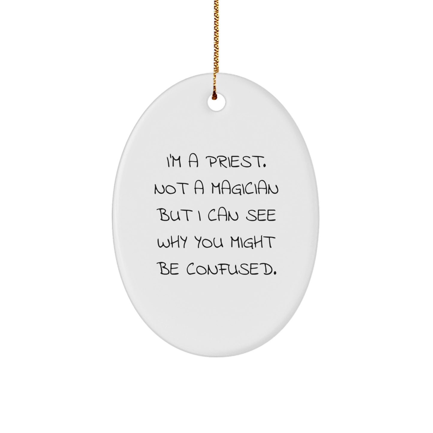 Priest Keepsake Christmas Ornament for Him Gift Faithful Heartwarming - Image 1