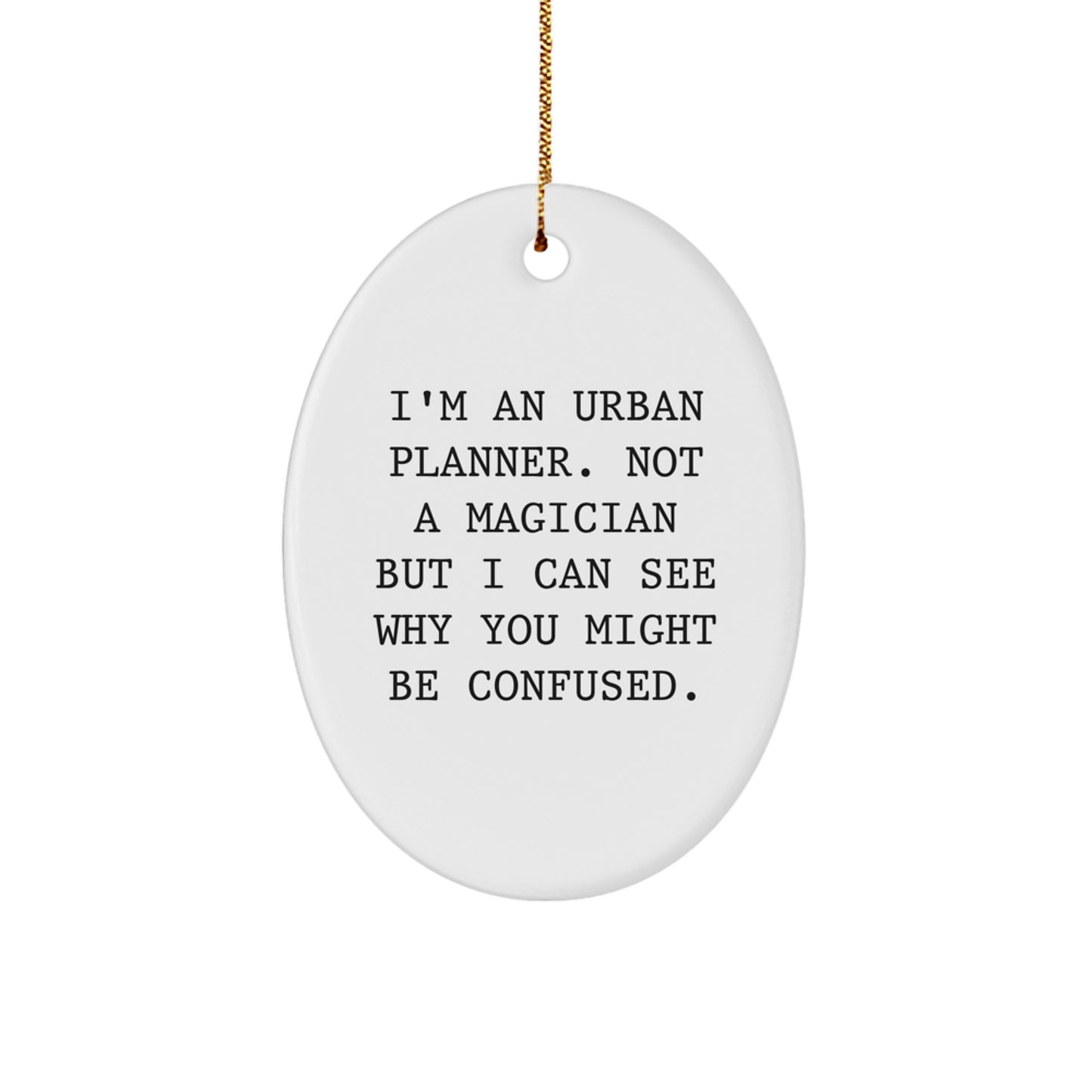 Urban Planner Keepsake Christmas Ornament for Him Holiday Gift Bright - Image 1