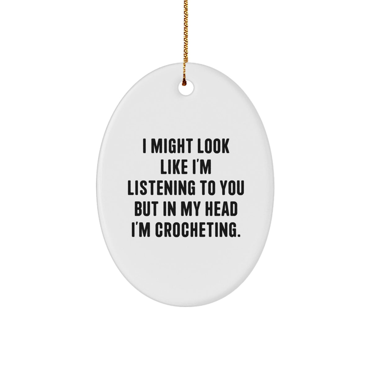 Crocheting Keepsake Bright Holiday Christmas Ornament for Him Gift - Image 1