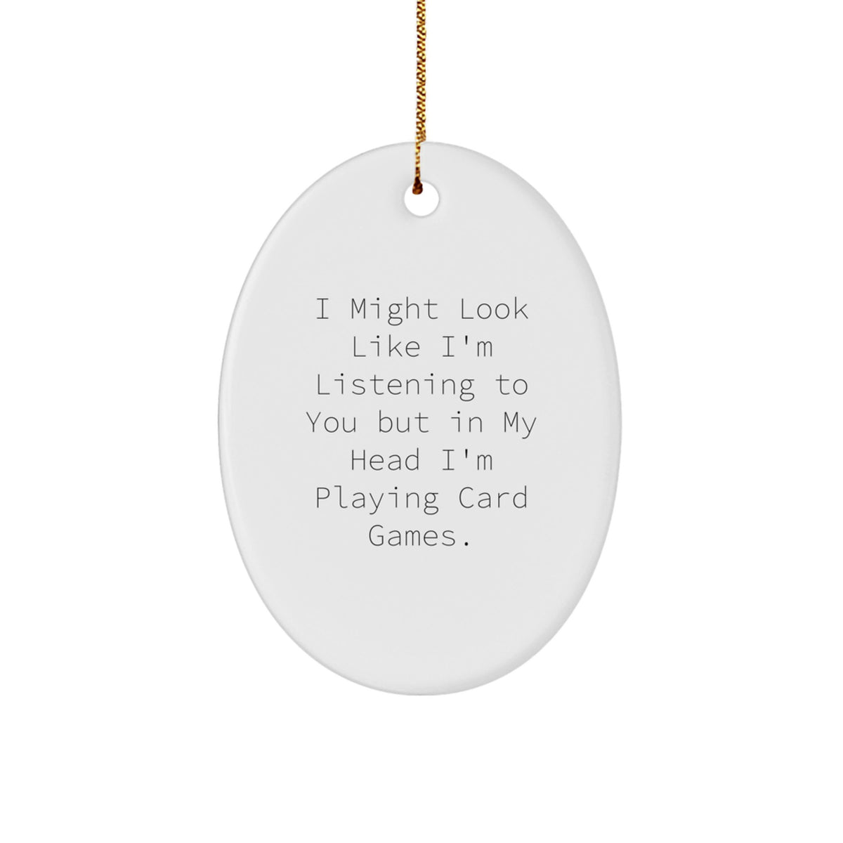 Card Games Keepsake Unique Holiday Christmas Ornament for Him Gift - Image 1