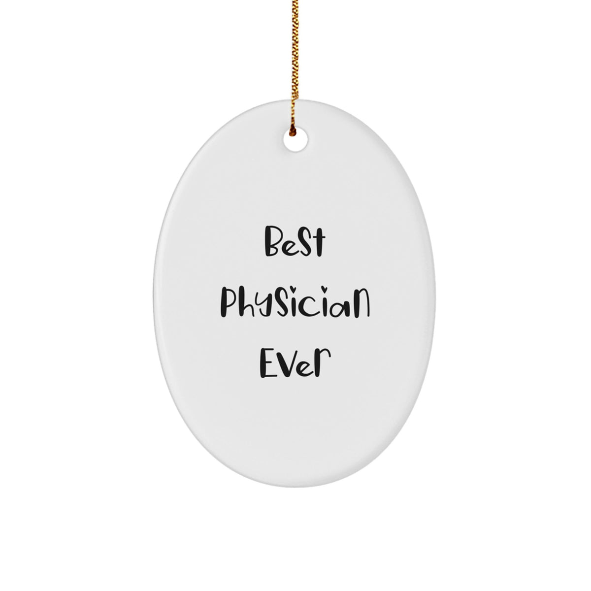 Novelty Physician Oval Christmas Ornament for Friends Surprise Gift - Image 1