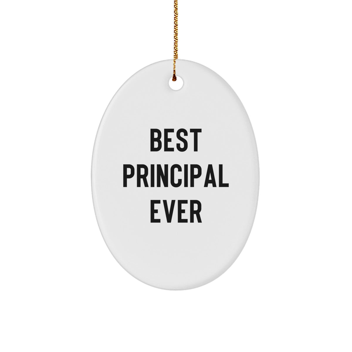 Principal Keepsake Christmas Ornament for Him Gift – Best Principal Ever - Image 1