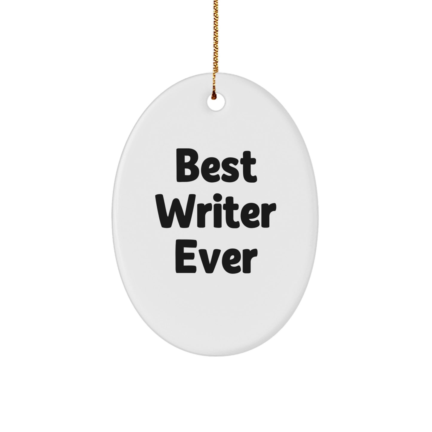 Writer Oval Ornament Gifts from Family for Best Writer Ever on Christmas Unique - Image 1