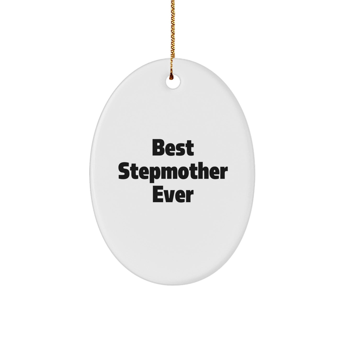 Stepmother Oval Christmas Ornament Idea for Coworkers Holiday Gift - Image 1